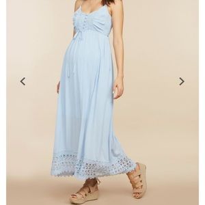 Crotchet Maxi Maternity dress
